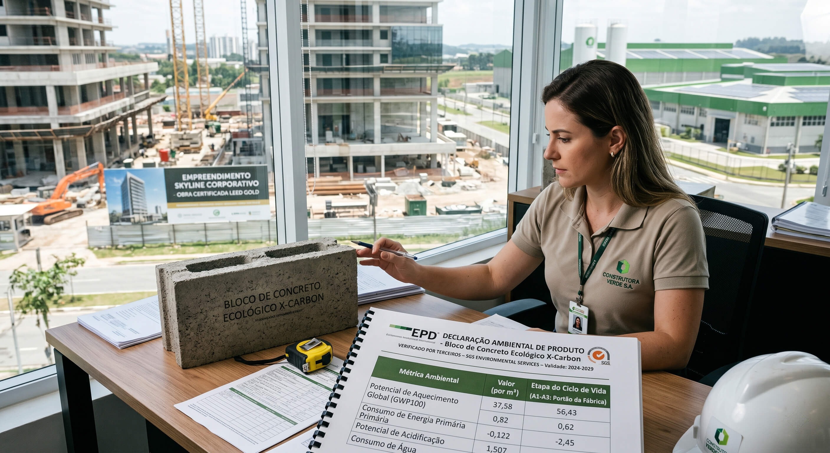 EPD declaração ambiental de produto construção o que é EPD fabricantes materiais EPD ISO 14025 transparência ambiental declaração ambiental produto sustentável